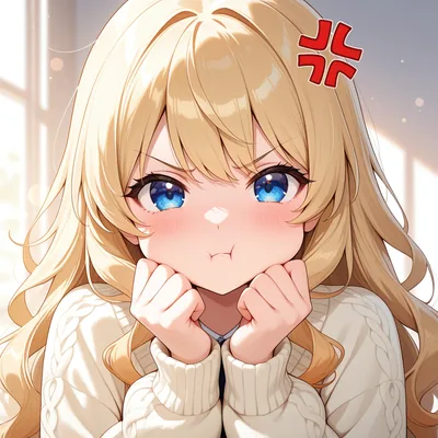 感情表現（漫符・汗・吐息）のイメージイラスト
